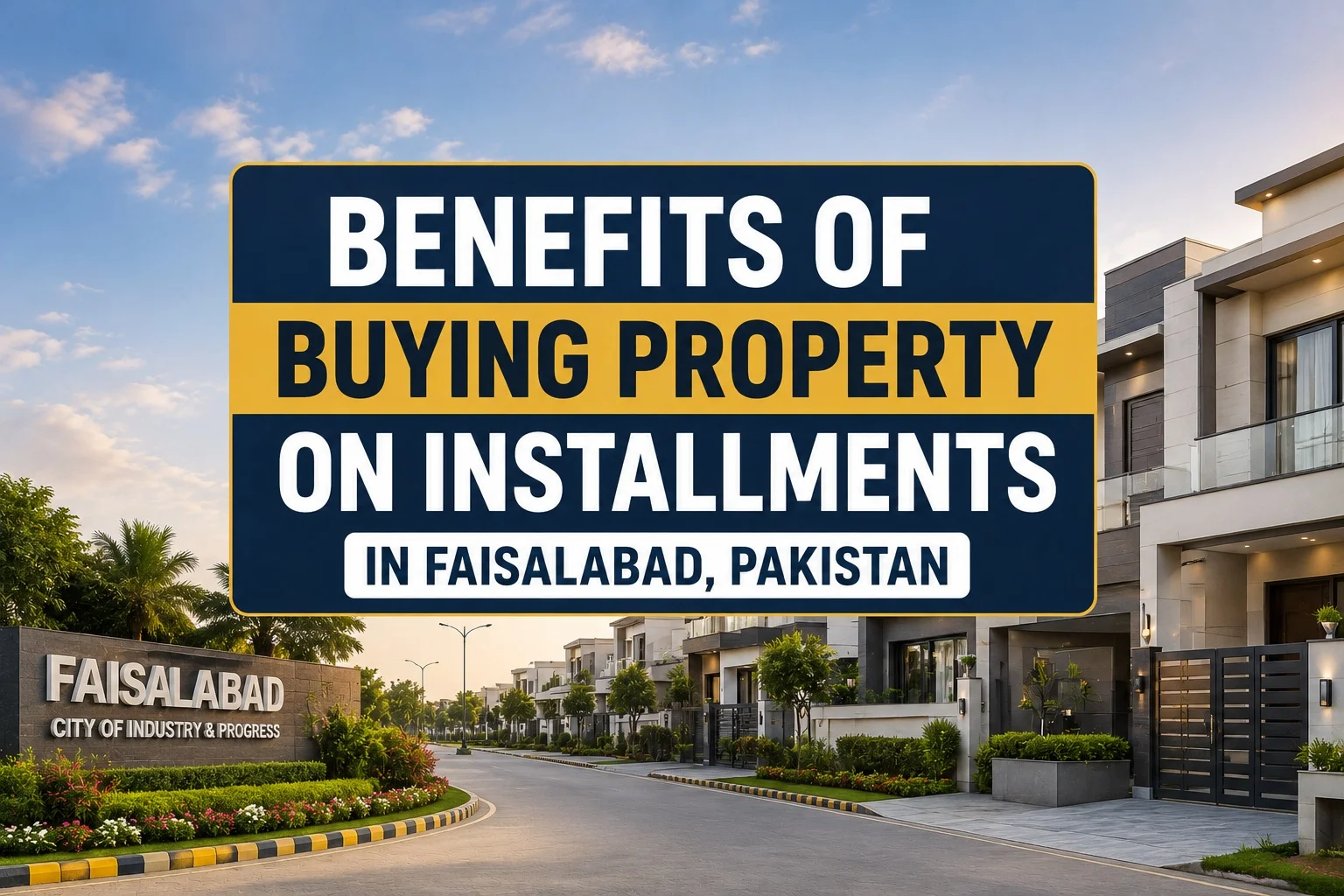 Benefits of Buying Property on Installments in Faisalabad, Pakistan