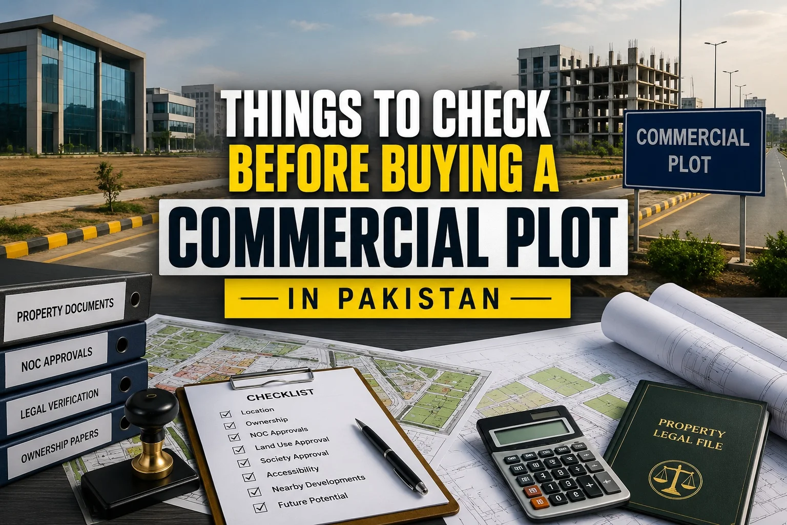 Things to Check Before Buying a Commercial Plot in Pakistan