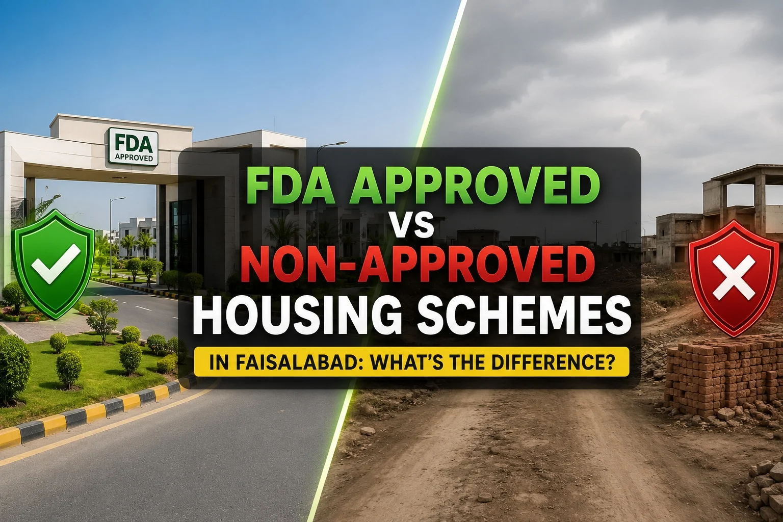 FDA Approved vs Non-Approved Housing Schemes in Faisalabad: What’s the Difference?